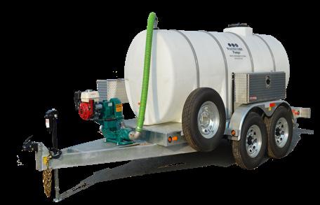 Shown: HW-1000 Series with a 1035 gallon tank, Mud Sucker 3FA-M pump technology rated for up to 80 GPM, lockable storage cabinets and