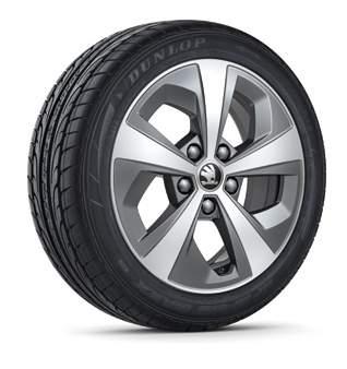 22 23 Crystal 5E0 071 497E FL8 Light-alloy wheel 6J x 17 for 205/50 R17 tyres in black metallic design Crystal 5E0 071 496A 8Z8 Light-alloy wheel 6J x 17 for 205/50 R17 tyres in silver design Teron