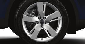 Standard Equipment and s Wheels, suspension and driving dynamics 18 alloy wheels in 5-twin-spoke-dynamic design with 235/60 tyres 18 alloy wheels in 5-arm design with 235/60 tyres PRL 19 alloy wheels