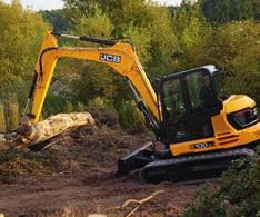 Safety first. 1 JCB s safety lever lock isolates hydraulic functions to prevent unintended movements.