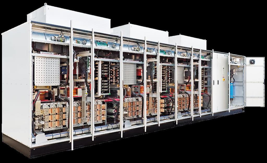 14 ABB MEDIUM VOLTAGE DRIVES, ACS5000 DRIVES, CATALOG Liquid-cooled, 5 to 36 MW Thanks to liquid cooling and a sealed cabinet, you can reduce energy