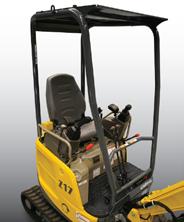 .. BIG POWER WALK-THROUGH CAB provides easy entry/egress from either side of
