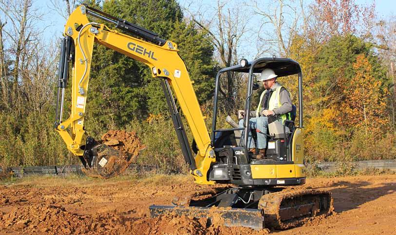 The all-new Gehl Z35 GEN:2 compact excavator incorporates innovative design for precise digging performance.