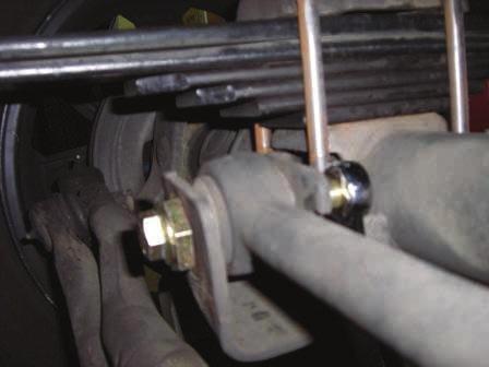 Offsets should be installed outwards on both ends Driver side outer Note: When reinstalling trac