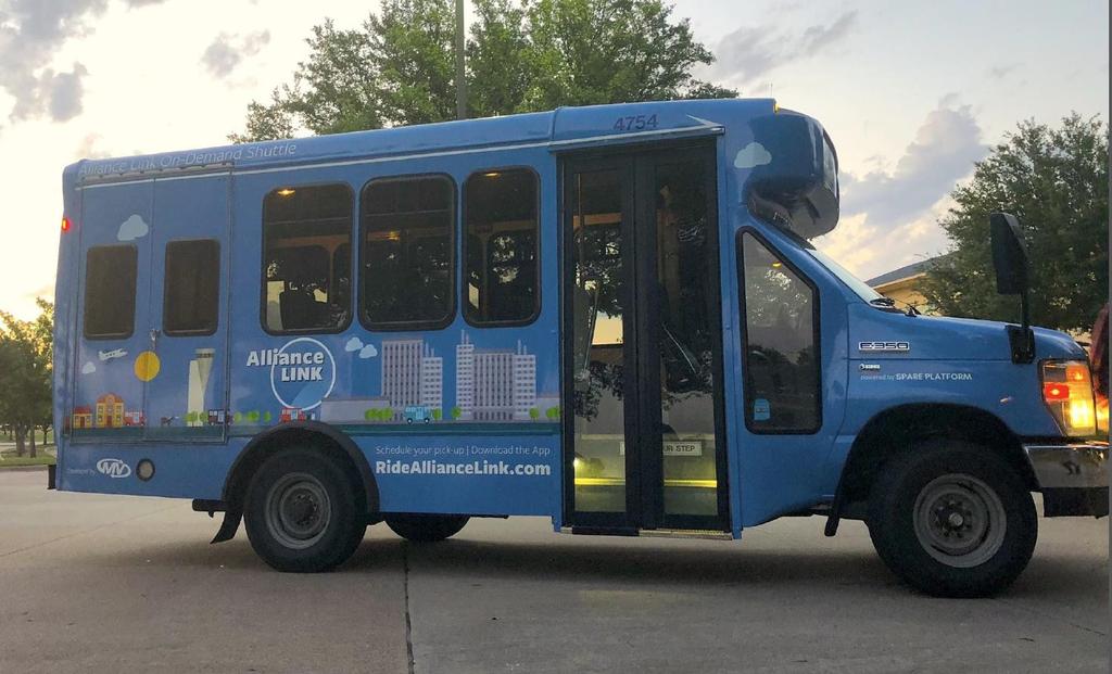 ALLIANCE LINK Alliance Link: Established for low wage workers of Alliance Texas Alliance is a 9 month pilot shuttle that started in April 2018
