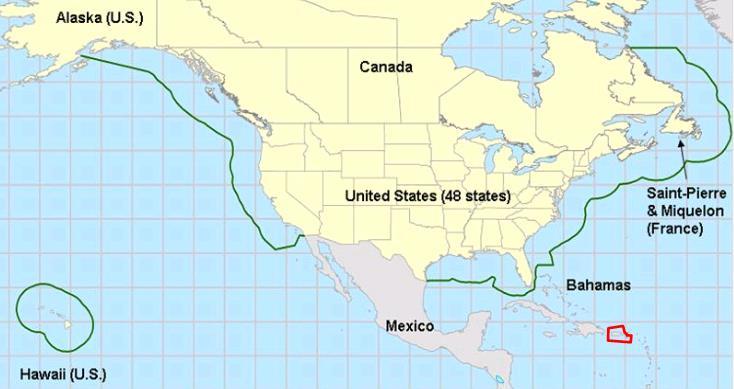Area (NA-ECA): 200 mile coastal zone, U.S.