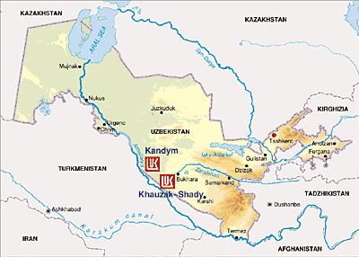Kandym-Khausak-Shady PSA (Uzbekistan) In July, the PSA for production of natural gas in the Bukharo-Khivinsky Region in the south-west of Uzbekistan has been signed.