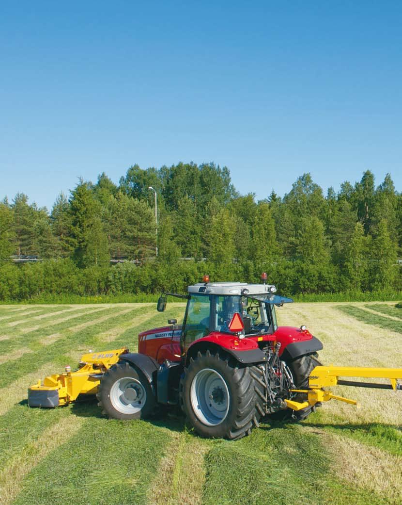 In order to achieve higher efficiency, the trailed Arrow 3200/3700 can be combined with the ELHO Arrow 3200/3700 Front mower conditioners.