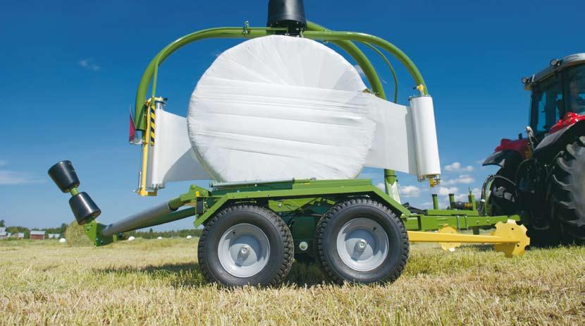 Round Bale wrappers ELHO has a round bale wrapper for