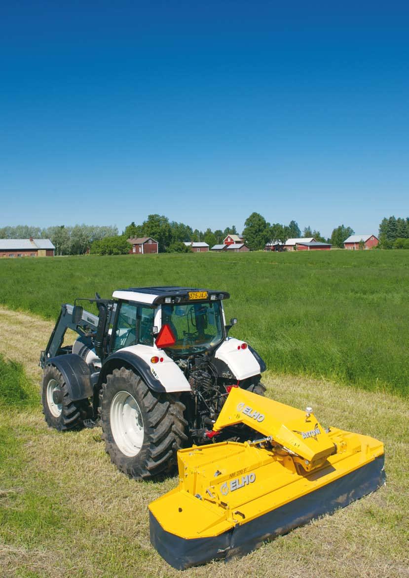 ELHO Arrow 3700 Front This full-width front mower conditioner is also equipped with the PCS suspension, and it can also be used with a