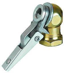 Plated steel handle is riveted to body Solid brass bar is