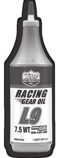 L9 RACING GEAR OIL PRODUCT # 10456, 10457, 10458, 10459, 10480 34.9 0.850 7.08 38.6 7.