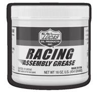 RACING ASSEMBLY GREASE NLGI #2 GRADE PRODUCT # 10891, 10920, 10921 Texture Penetration Worked 60 Strokes Dropping Point, D-2265 F ( C) min 4 Ball Wear, Scar Diameter, mm 4 Ball EP, Weld Point, Kg