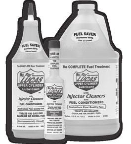 FUEL TREATMENTS FUEL TREATMENT UPPER CYLINDER LUBRICANT WITH INJECTOR CLEANERS PRODUCT # 10003, 10013, 10020, 10023, 10024, 10080, 10086, 10090, 10674, 10923, 20003, 20013, 20020 Density @ 60 F 26.4.8961 7.