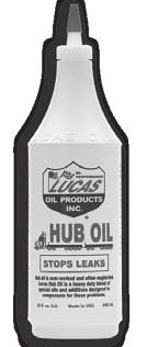 HUB OIL PRODUCT # 10088, 10089, 10093, 20088 Density @ 60 F Odors 23.6.9123 7.597 85.0 430 Amber Characteristic Petroleum Lucas Hub Oil is a perfect preventative maintenance product.