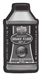 SYNTHETIC BRAKE FLUID DOT 3 Pounds per Gallon Specific Gravity @ 60 F Viscosity @ -40 C, cst Flash Point, PMCC, F ph Equilibrium Reflux, F Boiling Point, F PRODUCT # 10825, 10826, 20825, 20826 D-93