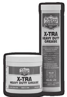 GREASES X-TRA HEAVY DUTY GREASE NLGI #2 GC-LB PRODUCT # 10301, 10305, 10316, 10330, 10335, 20301, 20330 Thickener Type Texture Penetration Worked Dropping Point F( C) Min.
