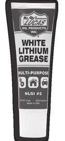 WHITE LITHIUM GREASE NLGI #2 PRODUCT # 10533, 10535, 10536, 10537 Appearance Soap Type Filler Penetration @ 77 F, Worked Dropping Point, F Base Oil Viscosity cst @ 40 C cst @ 100 C Visual Visual