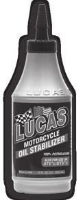 Designed for all 4-stroke air-cooled V-Twin/Opposed Twin/Slant Twin engines made after 1984. Lucas Synthetic SAE 50 wt.