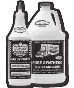 PURE SYNTHETIC OIL STABILIZER PRODUCT # 10130, 10131, 10132, 10133, 10134, 20130, 20131 34.7.8514 7.