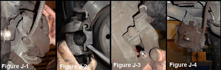 6.0 Remove rear brake caliper: 6.