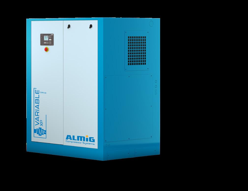 ALMiG SCD Technology 8 Screw compressors VARIABLE XP VARIABLE XP High efficiency with SCD speed control The VARIABLE XP screw compressors are the optimal solution to provide the right amount of