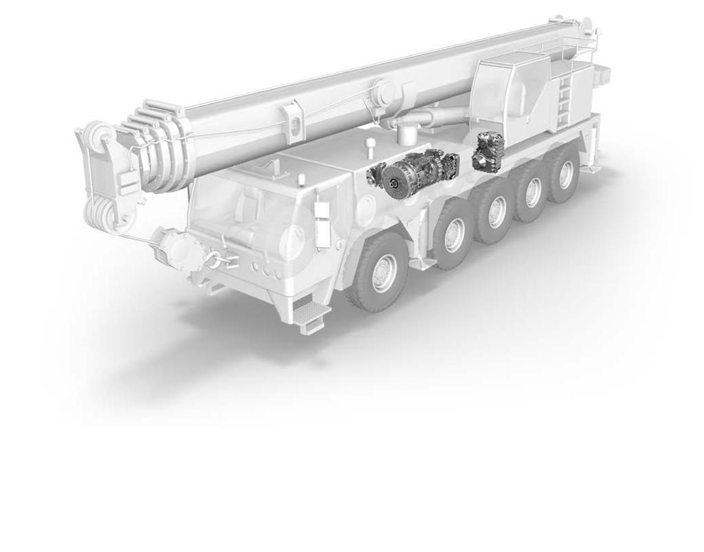 ZF DRIVELINE TECHNOLOGY FOR MATERIAL HANDLING VEHICLES ZF DRIVELINE TECHNOLOGY FOR MOBILE CRANES The whole range of the ZF-ERGOPOWER automatic transmission is also available in a short-drop version