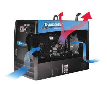 Trailblazer Benefits Fewer refueling trips No other gas welder/generator in the 300-amp class lets your crews spend more time working and less time refueling because only Trailblazer