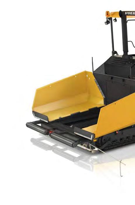 The perfect paving package Visibility All-round visibility and extendable operator seat for a 360 view of the whole paving process. settings.