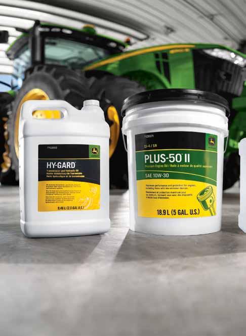 And Plus-50 II takes engine oil to the next level. It lasts up to 500 hours in your John Deere equipment, providing superior protection in high-heat engines.