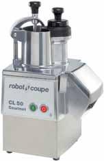 VEGETABLE PREPARATION MACHINES CL 50 Gourmet 3 Brunoise and 4 Waffle discs available pusher.