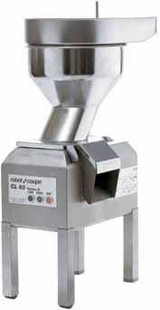 Cube Complete selection of discs, refer page 22 SPECIAL HIGH OUTPUT VEGETABLE PREPARATION MACHINES Ref.