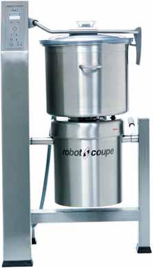 VERTICAL CUTTER MIXERS R 45 T 47 Qt. 13.5 HP -Three phase. 1800/3600 rpm. Magnetic safety system. - 47 Qt. all stainless steel Cutter bowl with handle and see-thru lid.