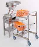 cylindrical hopper included + Automatic feed head + 4 tubes feed head + Ergo mobile trolley + Three full-size gastronorm pans +