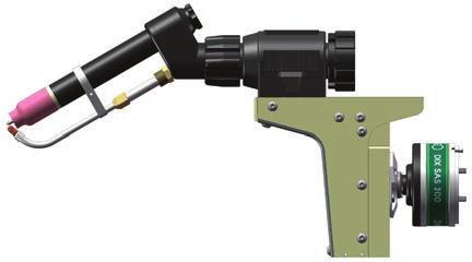180 Version 0, TCP: 410 mm to robotic flange - offset, vertical: 58 mm Version 60, TCP: 42 mm to robotic flange - offset,