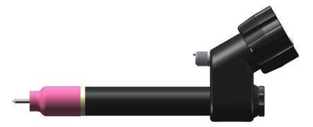 Torch heads DIX TETZ 400 Separable version torch sets ME(P)T(T)Z 600 ZAW (up to 400A) Technical data (DIN EN 60 974-7): Torch head TETZ 400 Duty cycle: 400A/100% AC/DC Electrode diameter: 1.6-4.