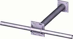 104 5.927.0010.104 4' Pipe Horizontal Installation 5.927.0010.108 Monopole Standoffs with Pipe Mount These pre-assembled kits are typically used for single antenna systems, but can also be used as part of a horizontal system.