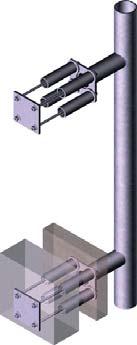Similar to light and medium standoffs, heavy standoffs are offered in two standard wall brackets and two offset brackets to accommodate most concrete wall mounting scenarios.
