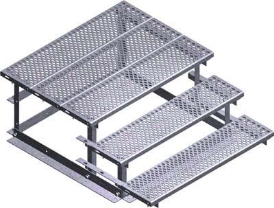 Accessories (U.S. List) Shelter Steps Trylon offers two standard step styles (2-Step and 3-Step) that cover the majority of shelter or building access requirements.