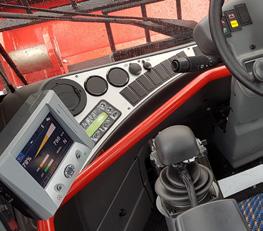 or even the steering wheel on any location on these bars. USER INTERFACE A large 12 graphical touch screen user interface is the most intuitive way for the operator to communicate with the machine.