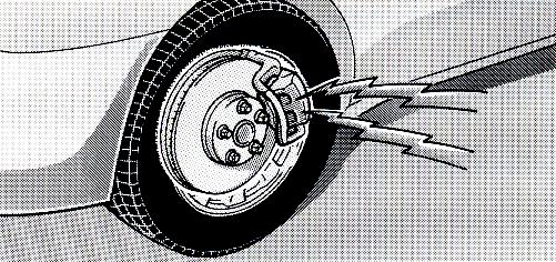 BRAKE PAD WEAR LIMIT INDICATORS The brake pad wear limit indicators on your disc brakes give a warning noise when the brake pads are worn to the extent that replacement is required.