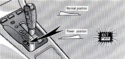 Normal position On Power position Off 2. Set the driving pattern selector switch to the NORMAL position.