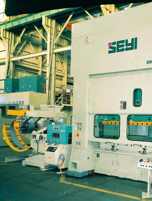 Quality / Productivity / Safety SM2 SIDE SM2-220 ~ 440TONS LINK MOTION HIGH SPEED STRAIGHT PRESSES F e a t u r e s High Precision & Rigid Structural Design Precise 8 point gibs and high rigidity