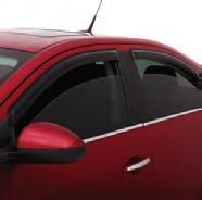 Side Window Weather Deflector - Associated Accessories These custom-molded Side Window Weather Deflectors let fresh air in while helping to keep rain, sleet and snow out.