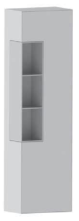 adjustable) with a single door and 3 internal shelves (1 fi xed and 2 adjustable)