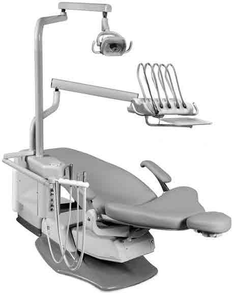 Fixed Chair Mount With Sidebox Packages Euro Control Head Standard Features: Delivery System 4987SI Automatic control for four handpieces asepsis 3-way air/water syringe w/tubing, 3 handpiece tubing,