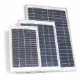 These modules are made with back-contact 18-20% efficient monocrystalline cells laminated behind tempered glass with aluminum frames, offering the smallest footprint available for this size module.