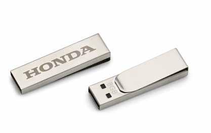 HONDA USB KEY USB 8GB memory stick with a compact and stylish metal housing displaying the Honda logo.