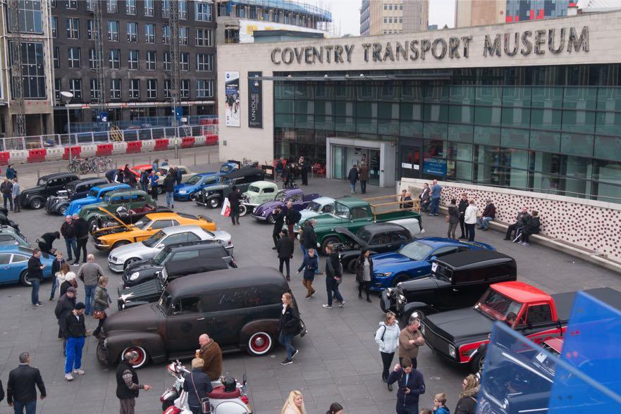 During the summer months, the museum also holds monthly Cars & Coffee mornings on a Saturday, in Millenium Place, a large public square outside the front of the museum.