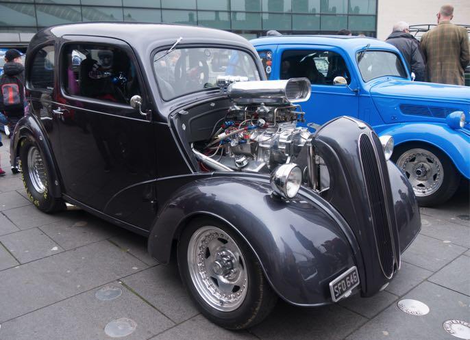 which must have been twice the size of the 1946 flat bed Ford pickup truck Rat Rod, with its